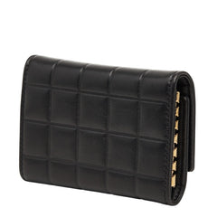 シャネル チョコバー キーケース ブラック レザー レディース CHANEL 【中古】