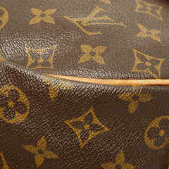 ルイ ヴィトン モノグラム ソミュール35 斜め掛け ショルダーバッグ M42254 ブラウン PVC レザー レディース LOUIS VUITTON 【中古】