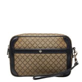 グッチ ディアマンテ セカンドバッグ クラッチバッグ 267921 ベージュ ブラック PVC レザー レディース GUCCI 【中古】