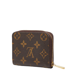 ルイ ヴィトン モノグラム ジッピー コインパース コインケース 小銭入れ M60067 ブラウン PVC レザー レディース LOUIS VUITTON 【中古】