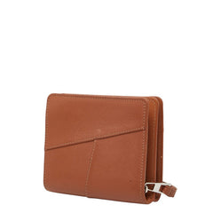 ロエベ アナグラム パズル コンパクトウォレット 二つ折り財布 ブラウン レザー レディース LOEWE 【中古】