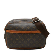 ルイ ヴィトン モノグラム リポーターPM 斜め掛け ショルダーバッグ M45254 ブラウン PVC レザー レディース LOUIS VUITTON 【中古】