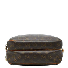 ルイ ヴィトン モノグラム リポーターPM 斜め掛け ショルダーバッグ M45254 ブラウン PVC レザー レディース LOUIS VUITTON 【中古】