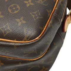 ルイ ヴィトン モノグラム リポーターPM 斜め掛け ショルダーバッグ M45254 ブラウン PVC レザー レディース LOUIS VUITTON 【中古】