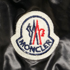 モンクレール MAGLIA マリア ロゴワッペン パーカー サイズ:XS ブラック コットン ナイロン レディース MONCLER 【中古】