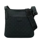グッチ GGキャンバス 斜め掛け ショルダーバッグ 122793 ネイビー キャンバス レザー レディース GUCCI 【中古】