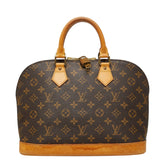 ルイ ヴィトン モノグラム アルマPM 旧型 ハンドバッグ ショルダーバッグ2WAY M51130 ブラウン PVC レザー レディース LOUIS VUITTON 【中古】