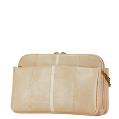 クロエ ルーシー チェーン ショルダーバッグ ベージュ アイボリー レザー レディース Chloe 中古