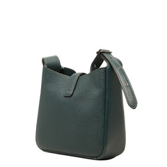 コーチ ハドリー ミニ クロスボディ ショルダーバッグ CAL60 グリーン系 レザー レディース COACH 【中古】