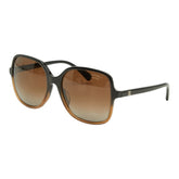 シャネル ココマーク POLARIZED スクエアシェイプ サングラス 5349-A ブラック ブラウン プラスチック レディース CHANEL 【中古】