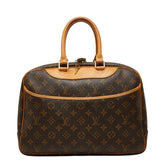 ルイ ヴィトン モノグラム ドーヴィル ハンドバッグ M47270 ブラウン PVC レザー レディース LOUIS VUITTON 【中古】