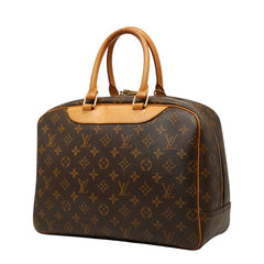 ルイ ヴィトン モノグラム ドーヴィル ハンドバッグ M47270 ブラウン PVC レザー レディース LOUIS VUITTON 【中古】