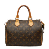ルイ ヴィトン モノグラム スピーディ25 ミニボストンバッグ ハンドバッグ M41528 ブラウン PVC レザー レディース LOUIS VUITTON 【中古】