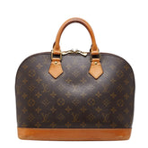 ルイ ヴィトン モノグラム アルマPM 旧型 ハンドバッグ M51130 ブラウン PVC レザー レディース LOUIS VUITTON 【中古】
