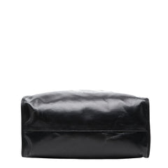 フェンディ ビッグロゴ フィッシュアイ トートバッグ ショルダーバッグ 2WAY 7VA390 ブラック ホワイト PVC レザー レディース FENDI 【中古】