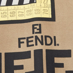 フェンディ ズッカ トルソー モチーフ スカーフ マルチカラー シルク レディース FENDI 【中古】