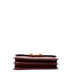 エルメス フォンスベル ショルダーバッグ ワインレッド系 ボックスカーフ レディース HERMES 【中古】