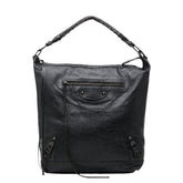 バレンシアガ ザ・デイ ワンショルダーバッグ 140442 ブラック レザー レディース BALENCIAGA 【中古】