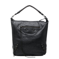 バレンシアガ ザ・デイ ワンショルダーバッグ 140442 ブラック レザー レディース BALENCIAGA 【中古】