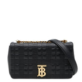 バーバリー TB ローラ キルティング チェーンショルダーバッグ ブラック レザー レディース BURBERRY 【中古】