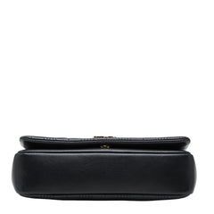 バーバリー TB ローラ キルティング チェーンショルダーバッグ ブラック レザー レディース BURBERRY 【中古】