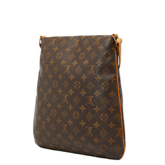 ルイ ヴィトン モノグラム ミュゼット 斜め掛け ショルダーバッグ M51256 ブラウン PVC レザー レディース LOUIS VUITTON 【中古】