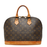 ルイ ヴィトン モノグラム アルマPM ハンドバッグ M51130 ブラウン PVC レザー レディース LOUIS VUITTON 【中古】