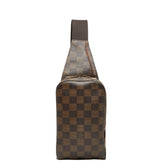 ルイ ヴィトン ダミエ ジェロニモス ボディバッグ ウエストバッグ N51994 ブラウン PVC レザー メンズ LOUIS VUITTON 【中古】
