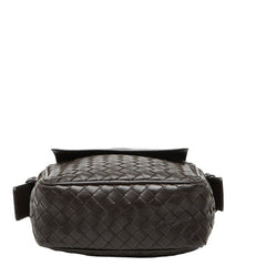 ボッテガヴェネタ イントレチャート ショルダーバッグ 163313 ブラウン レザー レディース BOTTEGAVENETA 【中古】