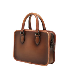 ベルルッティ カリグラフィ アンジュール ガリバー ハンドバッグ ブラウン レザー レディース Berluti 【中古】