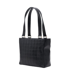 シャネル ココマーク チョコバー トートバッグ ショルダーバッグ ブラック ラムスキン レディース CHANEL 【中古】