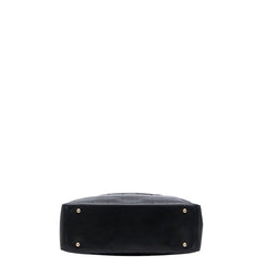 シャネル ココマーク チョコバー トートバッグ ショルダーバッグ ブラック ラムスキン レディース CHANEL 【中古】