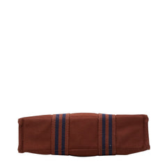 エルメス フールトゥPM トートバッグ ブラウン キャンバス レディース HERMES 【中古】