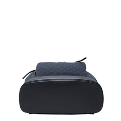 ルイ ヴィトン モノグラム ミニ モンスリGM リュック バックパック M92455 ネイビー キャンバス レザー レディース LOUIS VUITTON 【中古】