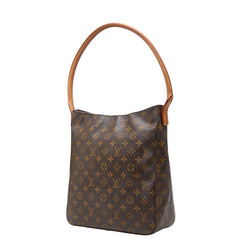 ルイ ヴィトン モノグラム ルーピングGM ショルダーバッグ ハンドバッグ M51145 ブラウン PVC レザー レディース LOUIS VUITTON 【中古】