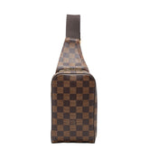 ルイ ヴィトン ダミエ ジェロニモス ボディバッグ ウエストバッグ N51994 ブラウン PVC レザー メンズ LOUIS VUITTON 【中古】