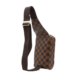 ルイ ヴィトン ダミエ ジェロニモス ボディバッグ ウエストバッグ N51994 ブラウン PVC レザー メンズ LOUIS VUITTON 【中古】