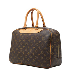 ルイ ヴィトン モノグラム ドーヴィル ハンドバッグ M47270 ブラウン PVC レザー レディース LOUIS VUITTON 【中古】