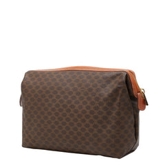 セリーヌ マカダム セカンドバッグ クラッチバッグ MC97/2 ブラウン PVC レザー レディース CELINE 【中古】
