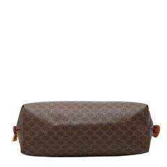 セリーヌ マカダム セカンドバッグ クラッチバッグ MC97/2 ブラウン PVC レザー レディース CELINE 【中古】