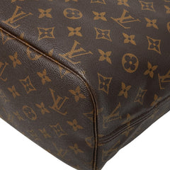 ルイ ヴィトン モノグラム ネヴァーフルMM ショルダーバッグ トートバッグ M40156 ブラウン PVC レザー レディース LOUIS VUITTON 【中古】