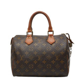 ルイ ヴィトン モノグラム スピーディ25 ミニボストンバッグ ハンドバッグ M41528 ブラウン PVC レザー レディース LOUIS VUITTON 【中古】