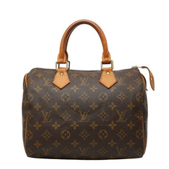 ルイ ヴィトン モノグラム スピーディ25 ミニボストンバッグ ハンドバッグ M41528 ブラウン PVC レザー レディース LOUIS VUITTON 【中古】