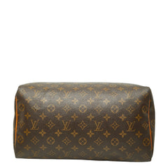 ルイ ヴィトン モノグラム スピーディ35 ハンドバッグ ボストンバッグ M41524 ブラウン PVC レザー レディース LOUIS VUITTON 【中古】