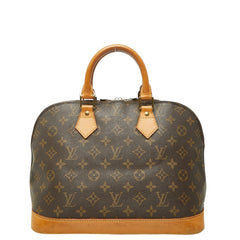 ルイ ヴィトン モノグラム アルマPM 旧型 ハンドバッグ M51130 ブラウン PVC レザー レディース LOUIS VUITTON 【中古】