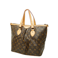 ルイ ヴィトン モノグラム パレルモPM ハンドバッグ ショルダーバッグ 2WAY M40145 ブラウン PVC レザー レディース LOUIS VUITTON 【中古】