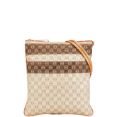 ロエベ アナグラム ショルダーバッグ 290605 ベージュ ブラウン キャンバス レザー レディース LOEWE 【中古】