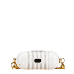 フェンディ AirPods Pro ケース イヤホンケース ホワイト ゴールド メッキ レディース FENDI 【中古】