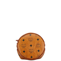 エム シー エム ヴィセトス ロゴグラム ショルダーバッグ 巾着 ブラウン レザー レディース MCM 中古