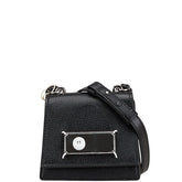 マルタンマルジェラ メゾンマルジェラ カレンダー ミニ ショルダーバッグ ブラック レザー レディース MARTIN MARGIELA 中古